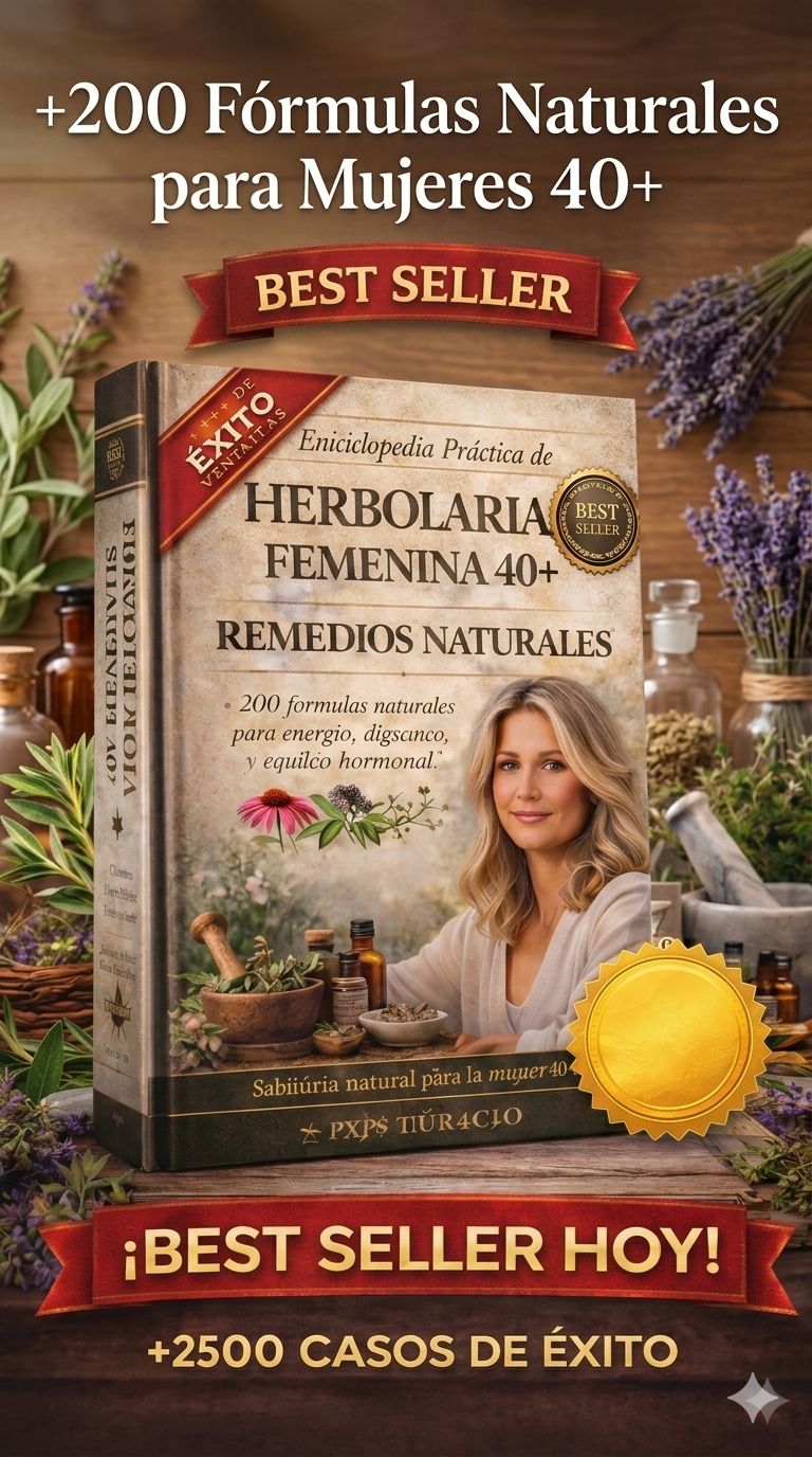 🌿 Herbolaria Femenina: +200 Recetas Naturales
• "🏆 El más vendido del mercado + 7 Bonos de Regalo( 1 especial de +150 recetas cosmética natural PROFESIONAL nuevo ".
