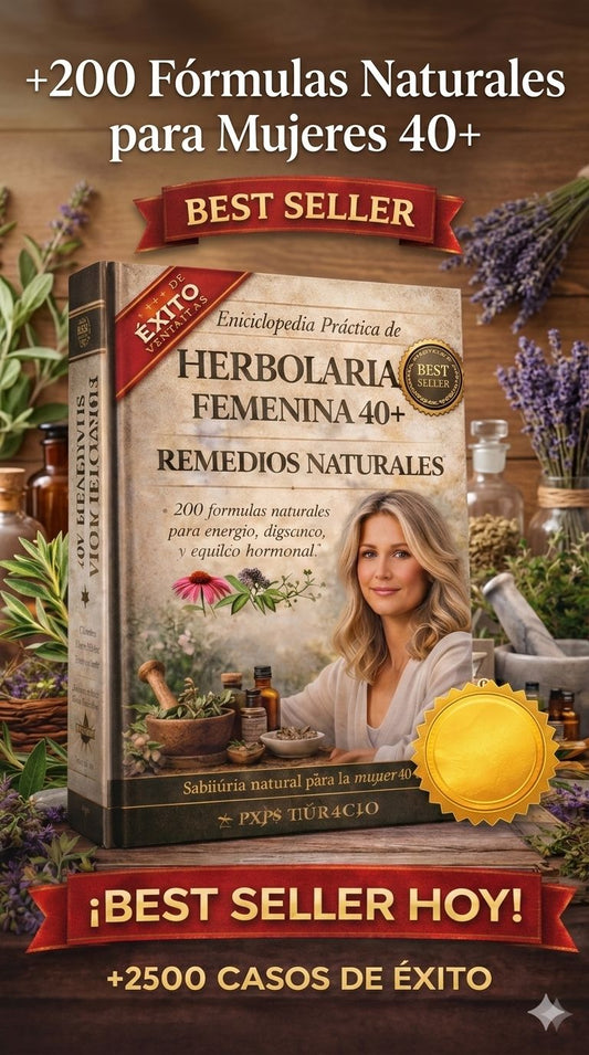 🌿 Herbolaria Femenina: +200 Recetas Naturales
• "🏆 El más vendido del mercado + 7 Bonos de Regalo( 1 especial de +150 recetas cosmética natural PROFESIONAL nuevo ".